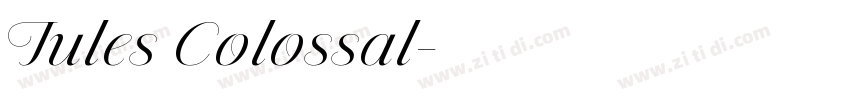 Jules Colossal字体转换